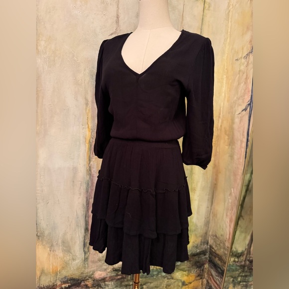 Z Supply Stella Solid Mini Dress in Black Size Small - Picture 7 of 13